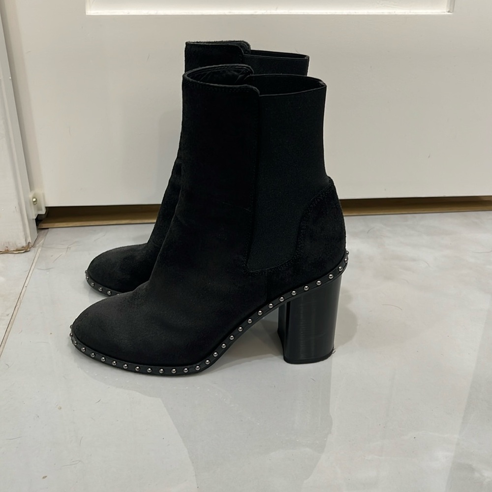 Rag and Bone black studded booties